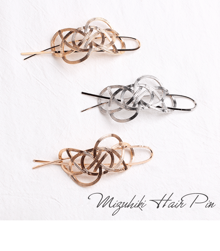 水引きヘアピン