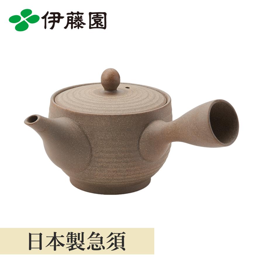 急須。煎茶道具。美品。常滑焼の名工、伊藤昭陽の急須になります。 伊藤成二 甚秋陶苑 極平急須大 満容量170ml 常滑焼煎茶