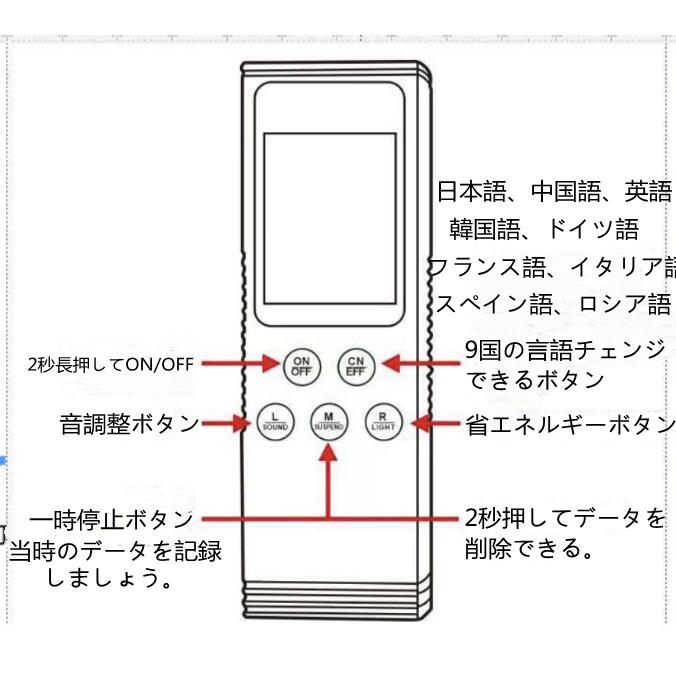 品質のいい プロの核放射線検出器、TFTディスプレイ付き放射線検出器