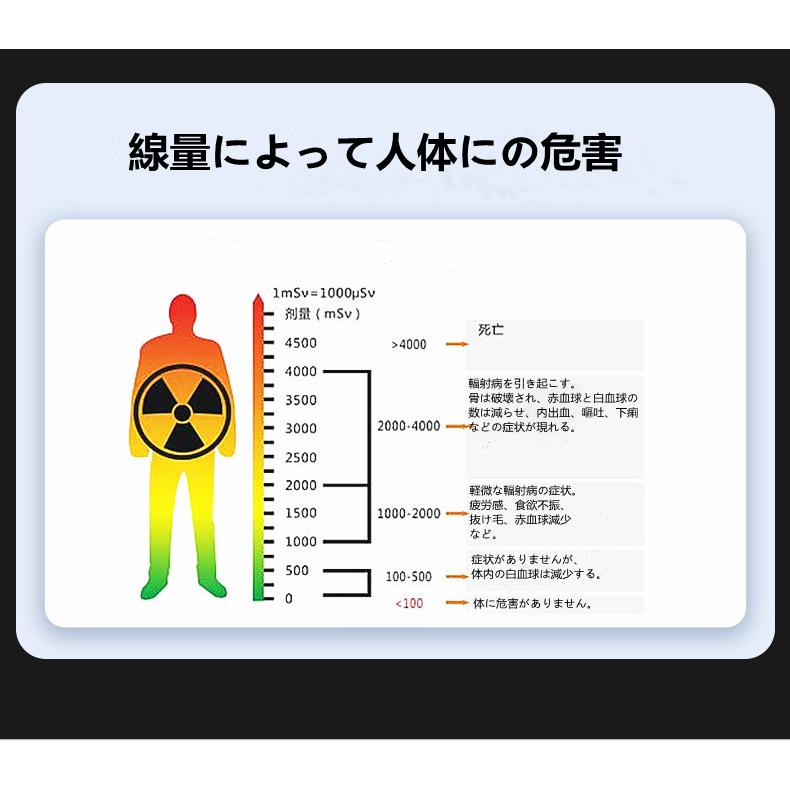 品質のいい プロの核放射線検出器、TFTディスプレイ付き放射線検出器