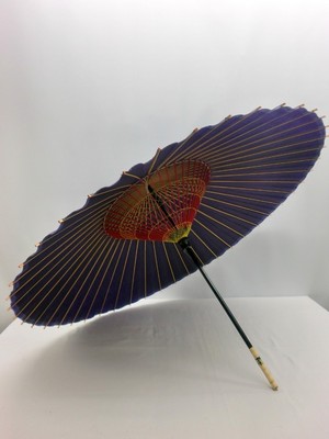 【特選】上蛇の目傘・紺色　　〜〜雨傘・長傘・和傘