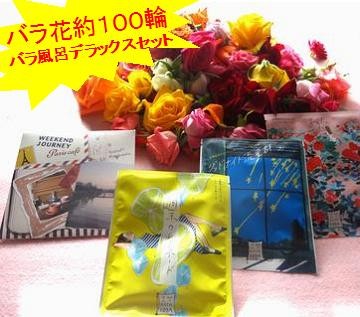 【バラ(薔薇100輪)風呂☆デラックスセット・シンデレラとパリカフェの旅】　自宅でパリカフェ 気分 〜　クリスマス・母の日・誕生日・結婚記念日・モンマルトル・カフェ