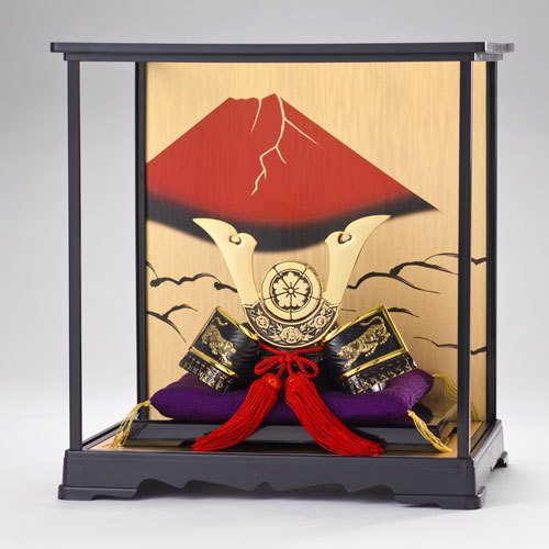 織田信長公兜・ディスプレイケース付き ・・・五月人形・戦国武将