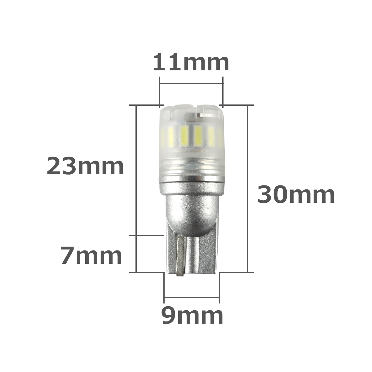 T10 200系 ハイエース ポジションランプ LED ホワイト ウェッジ球 JB64W JB23W ジムニー など AZ167 | ブランド登録なし | 03