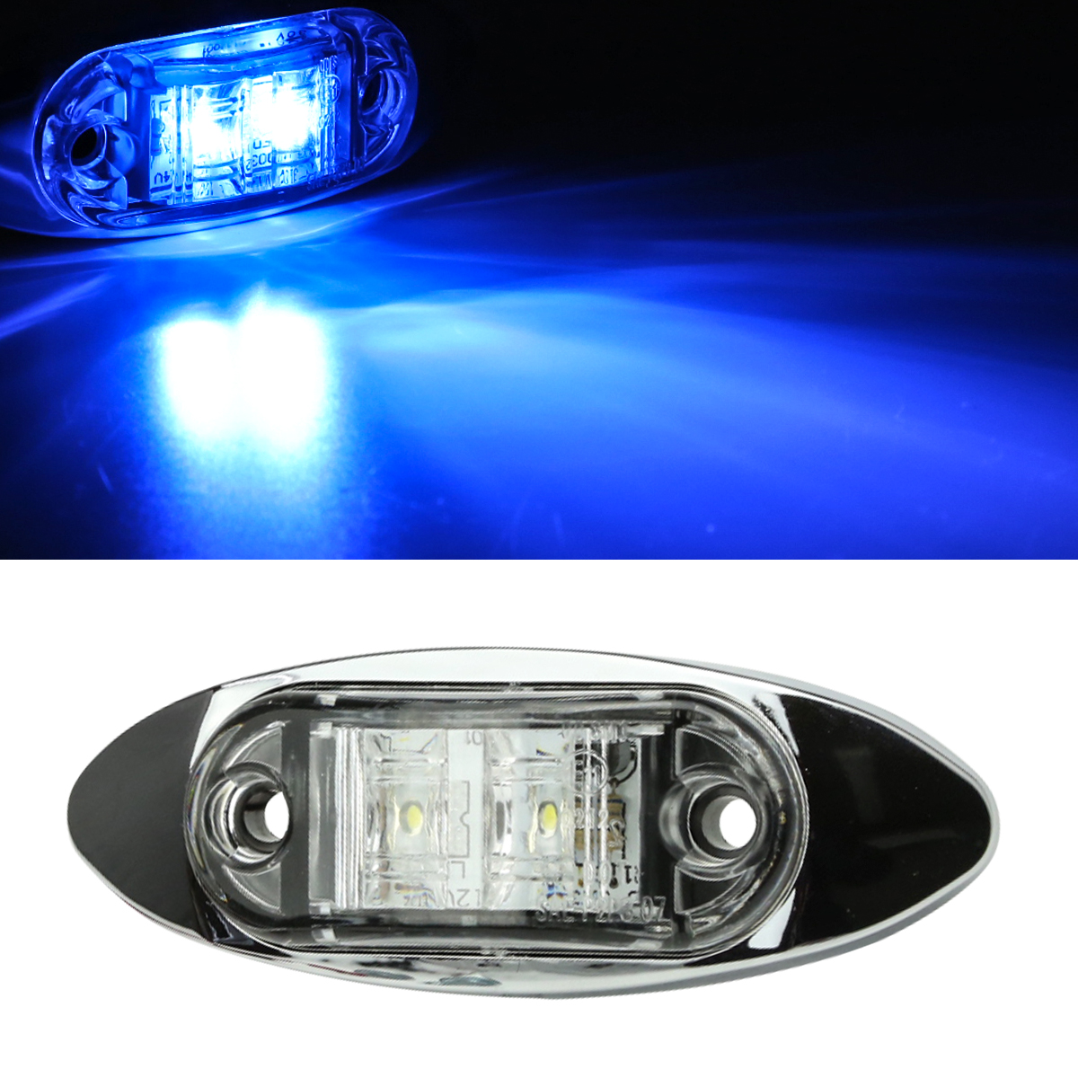 【専用出品】マクロ各種（NEON） 12V/24V 汎用 小型LEDクロムメッキ マーカー ランプ 防水