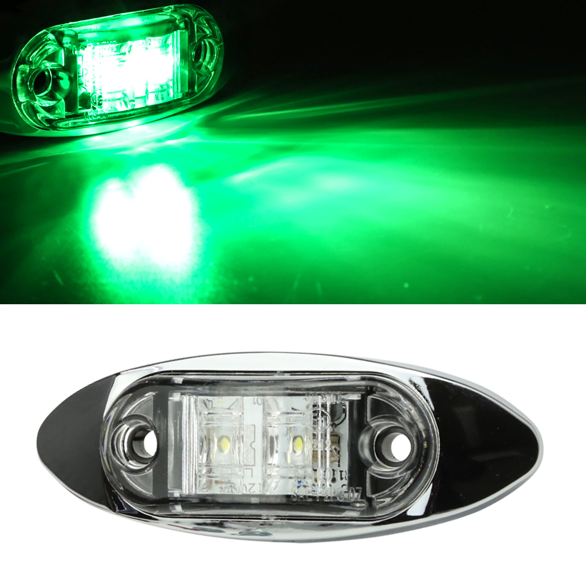 トラック マーカー LEDサイドマーカー 小型 丸型 角形 DC12V