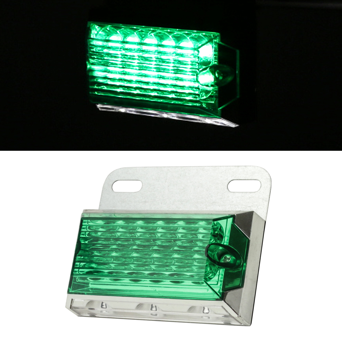 24V用 LEDマーカー ランプ LEDサイドランプ12発＋アンダーランプ3発 路肩灯付 ホワイト/アンバー/レッド/ブルー/グリーン/レインボー FZ155〜FZ160 | ブランド登録なし | 05