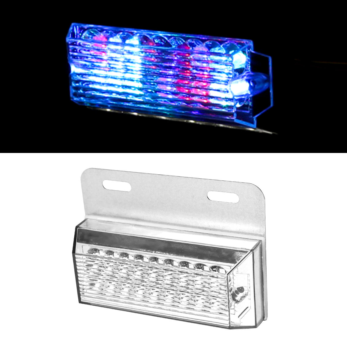 24V用 LEDマーカー ランプ LEDサイドランプ ＋ アンダーランプ 路肩灯付 ホワイト/アンバー/レッド/ブルー/グリーン/レインボー | ブランド登録なし | 06