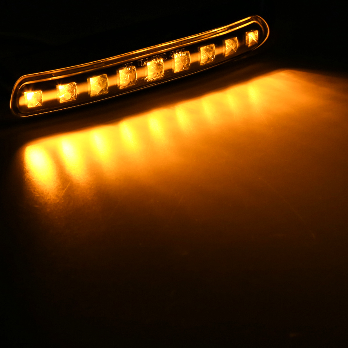 12V/24V 汎用LEDクロムメッキ ワイド マーカー 防水 車高灯 ホワイト