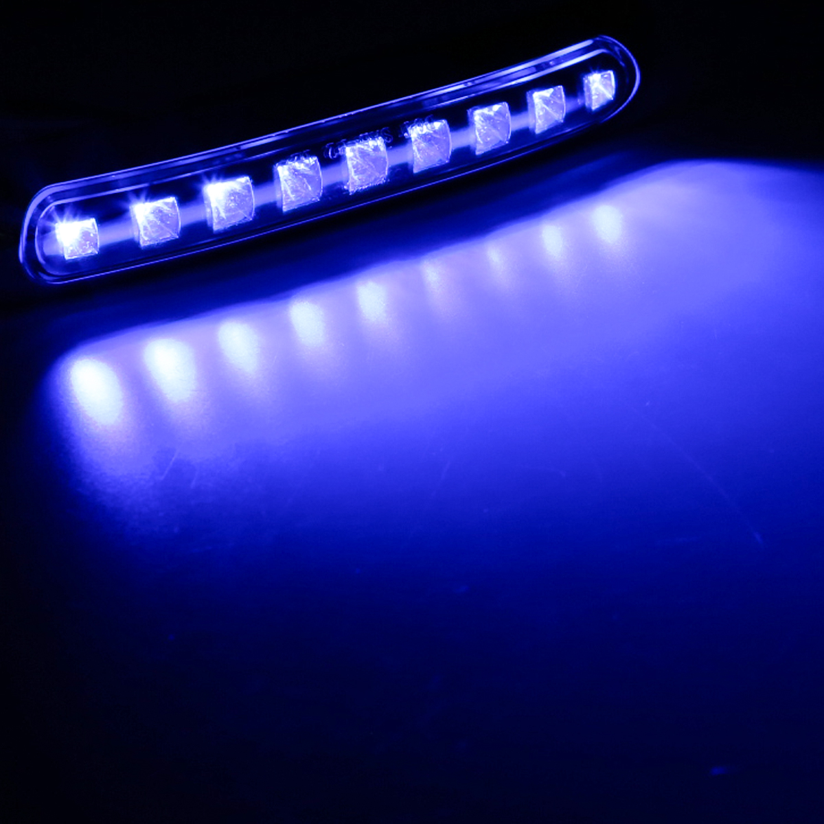 12V/24V 汎用LEDクロムメッキ ワイド マーカー 防水 車高灯 ホワイト
