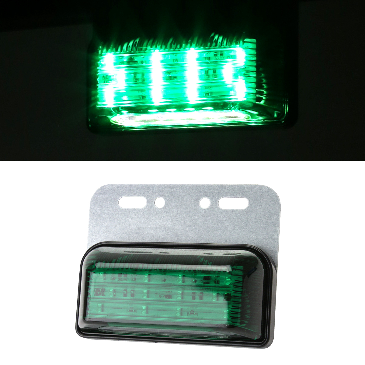 角形テール 24V用 LEDマーカー ランプ 角型 ダウンライト付 ホワイト 