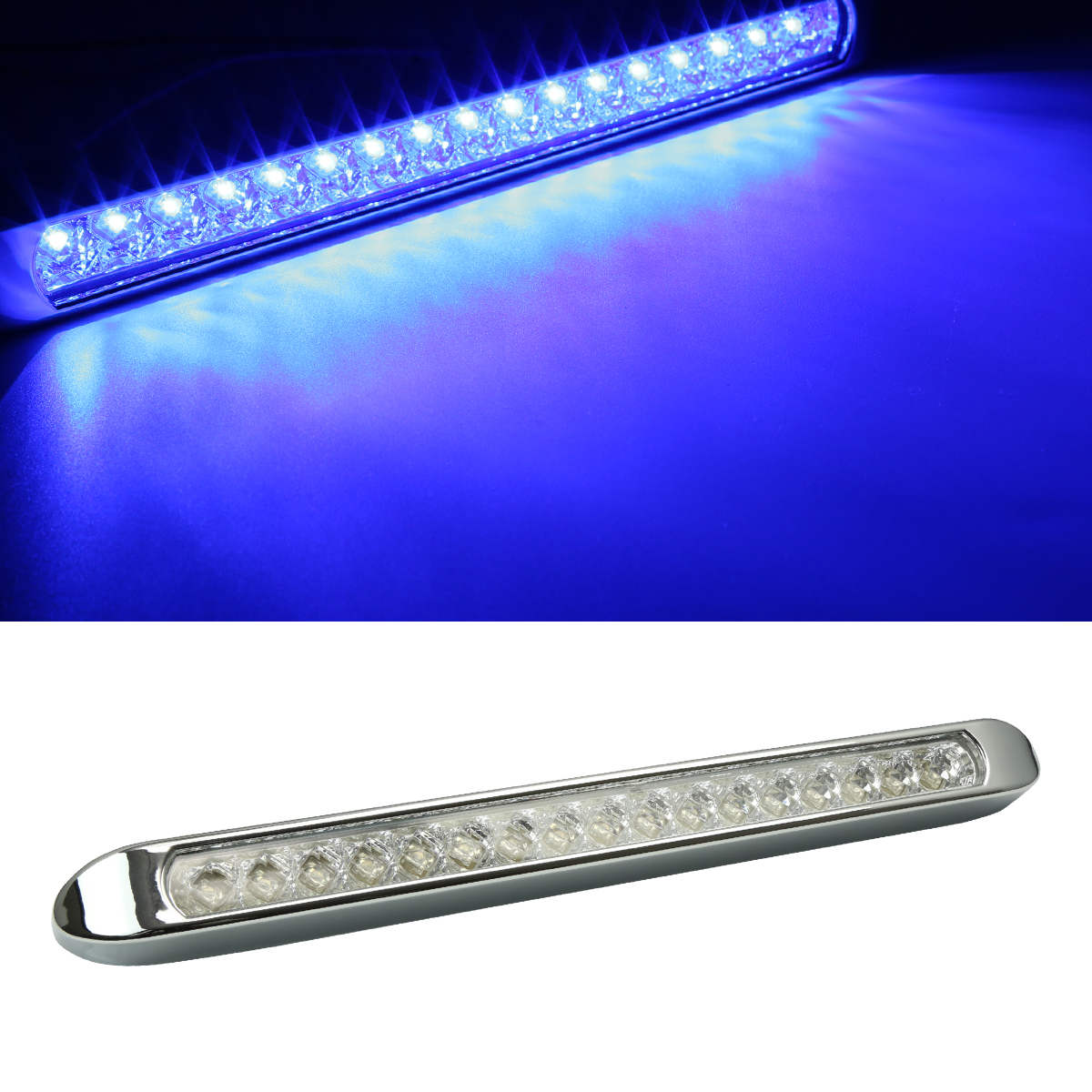 12V/24V LEDマーカーランプ 幅35cm スーパーワイド 汎用 防水