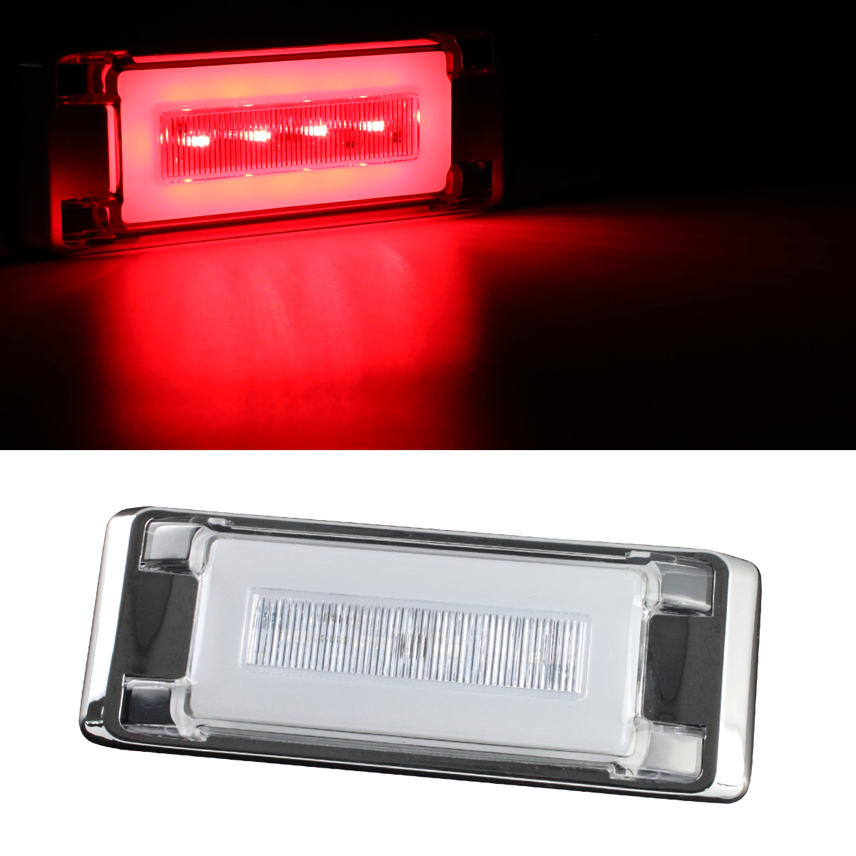 LED トラックマーカーランプ フラットタイプ 24V 角型 プレート