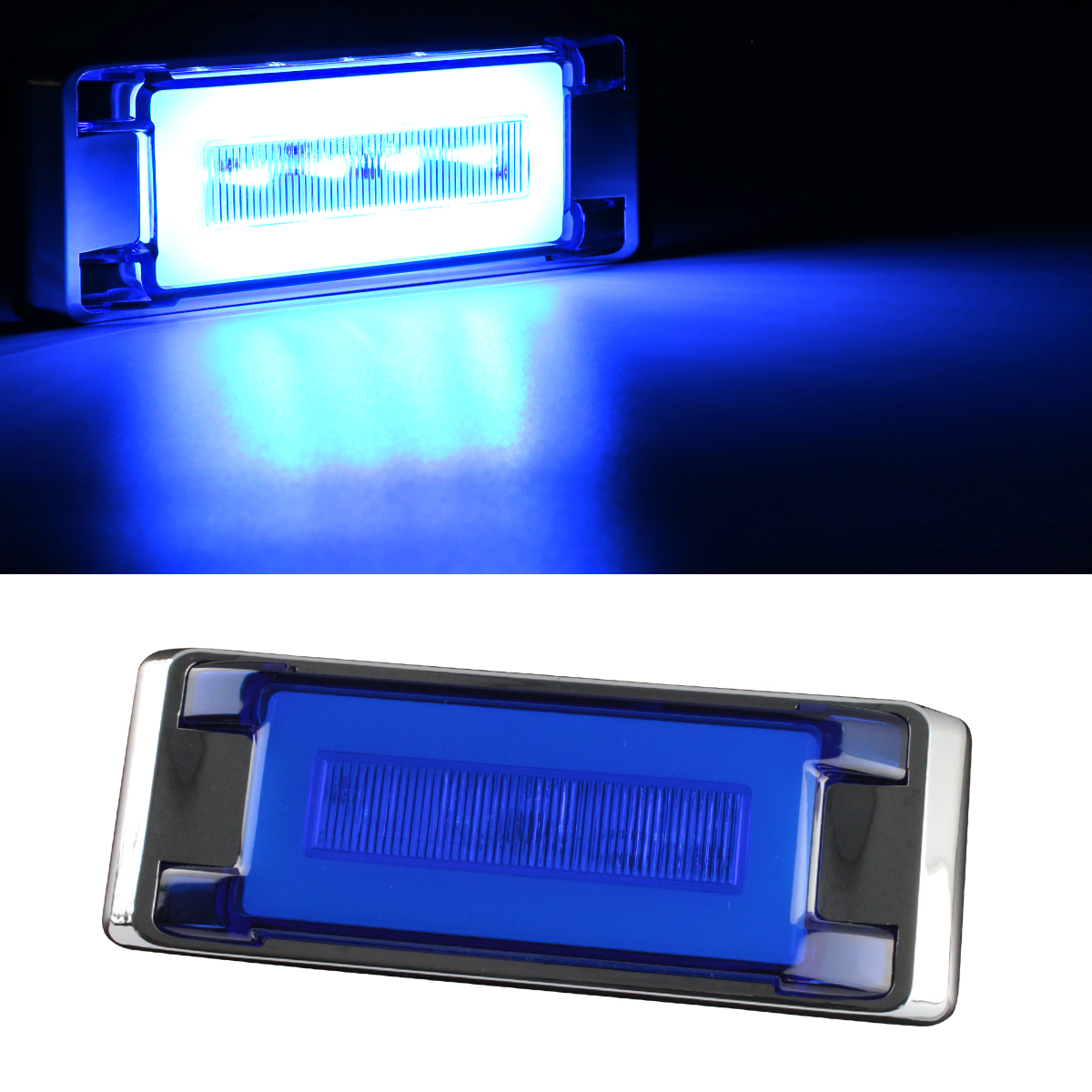 LED トラックマーカーランプ フラットタイプ 24V 角型 プレート