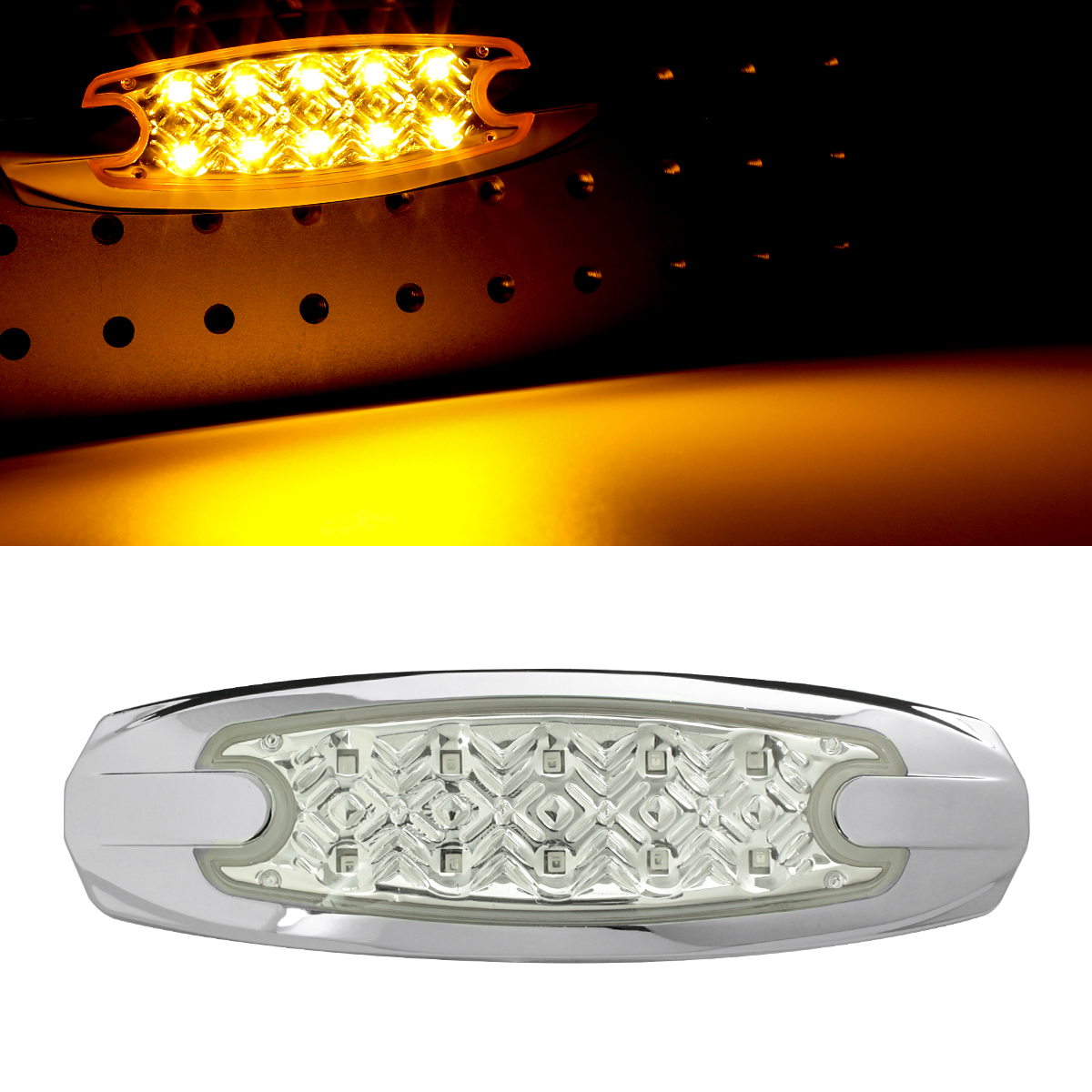 【10個セット】 LED マーカーランプ サイドマーカー 24V用 トラックマーカー 薄型 車高灯 車幅灯 路肩灯 9タイプ FZ376CHOISE | ブランド登録なし | 02