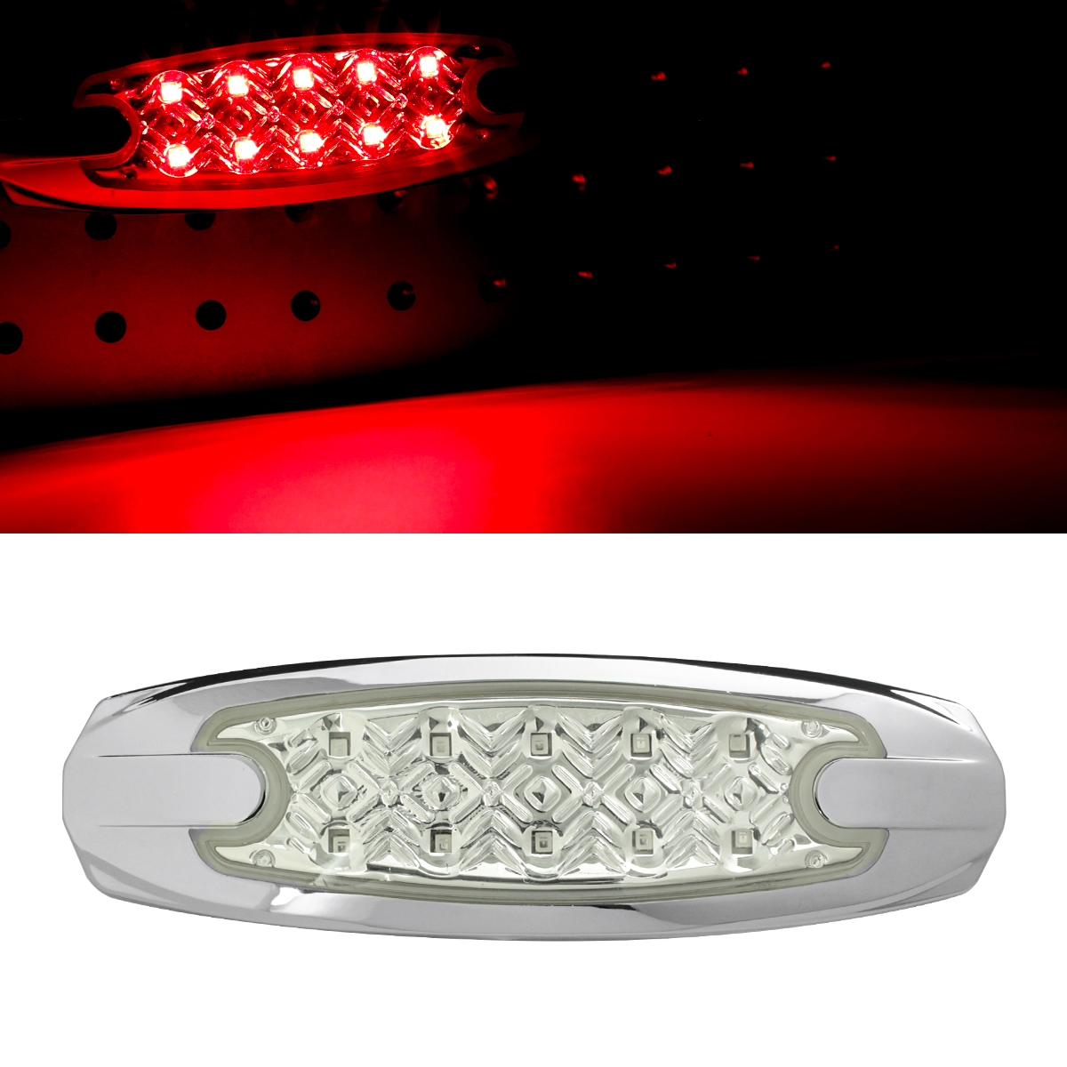 【10個セット】 LED マーカーランプ サイドマーカー 24V用 トラックマーカー 薄型 車高灯 車幅灯 路肩灯 9タイプ FZ376CHOISE | ブランド登録なし | 03
