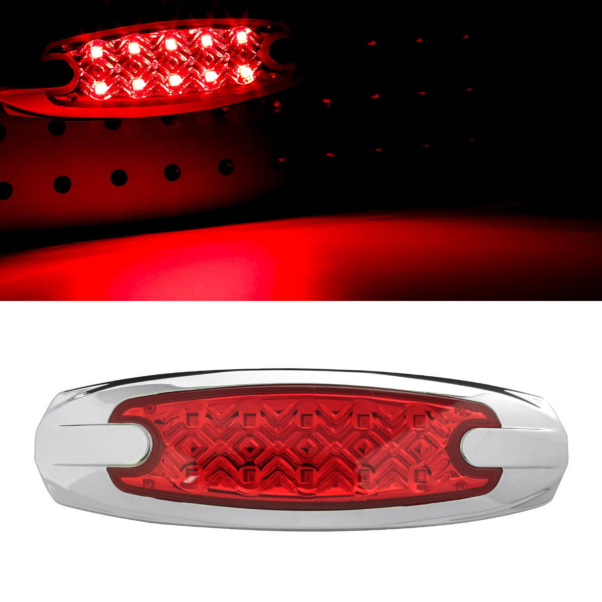 【10個セット】 LED マーカーランプ サイドマーカー 24V用 トラックマーカー 薄型 車高灯 車幅灯 路肩灯 9タイプ FZ376CHOISE | ブランド登録なし | 06