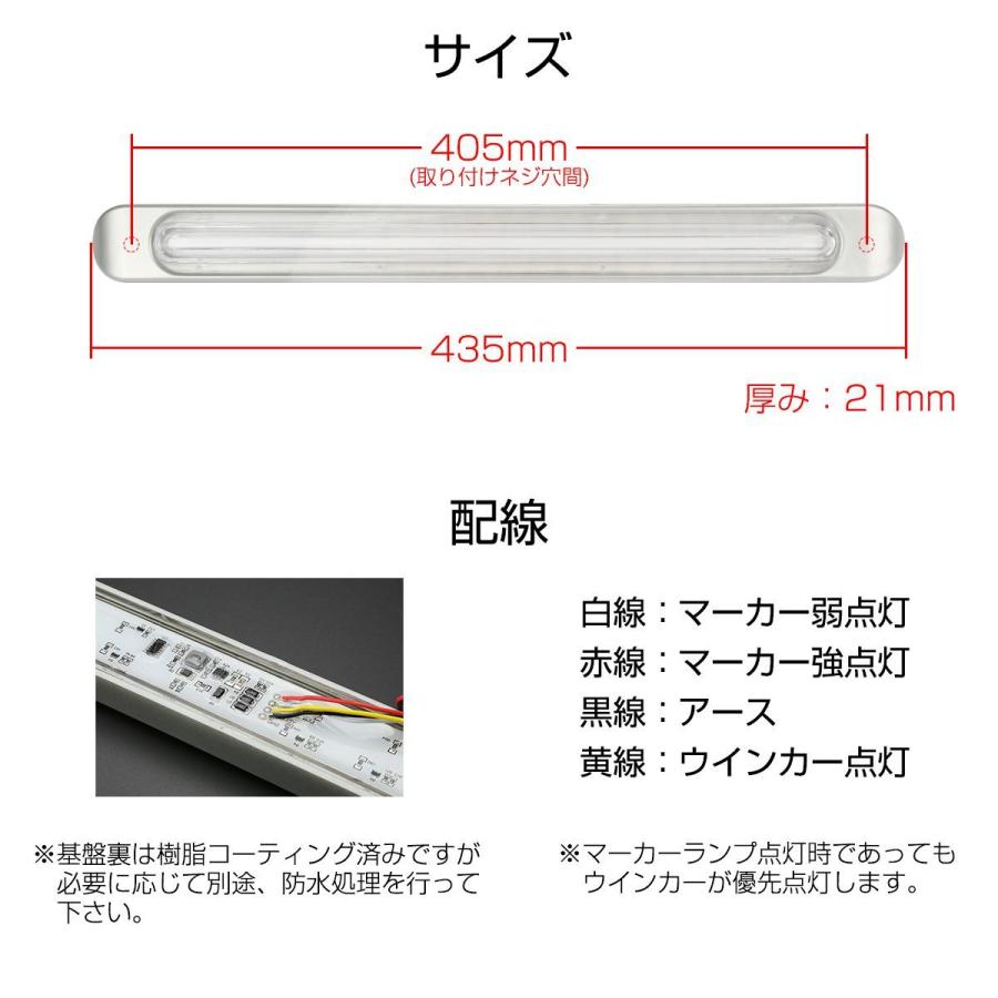 マーカーランプ　キャンピングカーに LED マーカーランプ シーケンシャルウインカー トラック バス