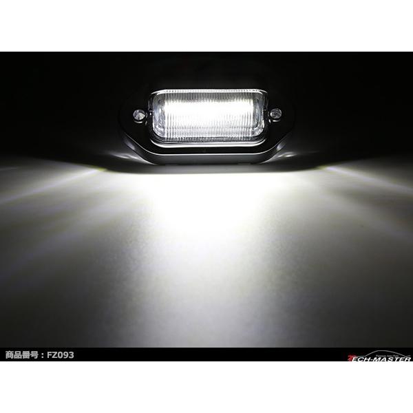 LEDナンバー灯 12V 24V兼用 小型 汎用モデル LED3発 ホワイト FZ093 | ブランド登録なし | 05