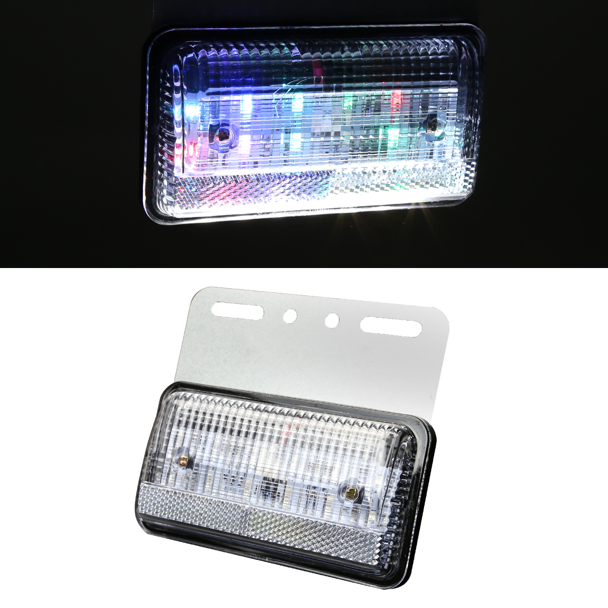 LED路肩灯 24V トラック マーカー 路肩灯 薄型 LEDサイドマーカー DC24V ホワイト