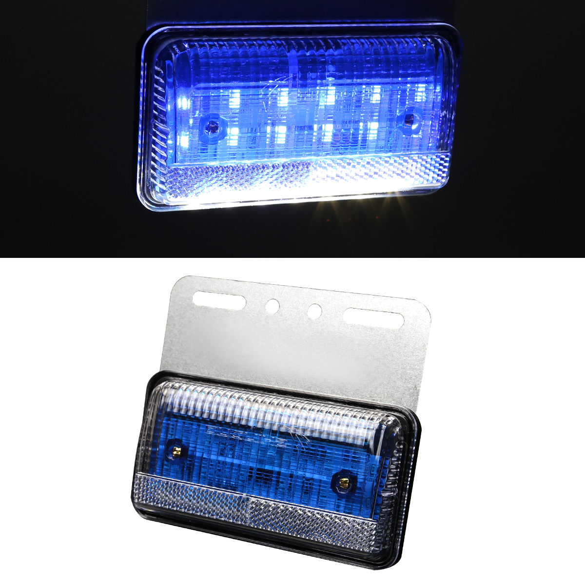 24V用 薄型 LEDマーカーランプ LEDサイドランプ 路肩灯 ホワイト/アンバー/レッド/ブルー/グリーン/レインボー | ブランド登録なし | 04