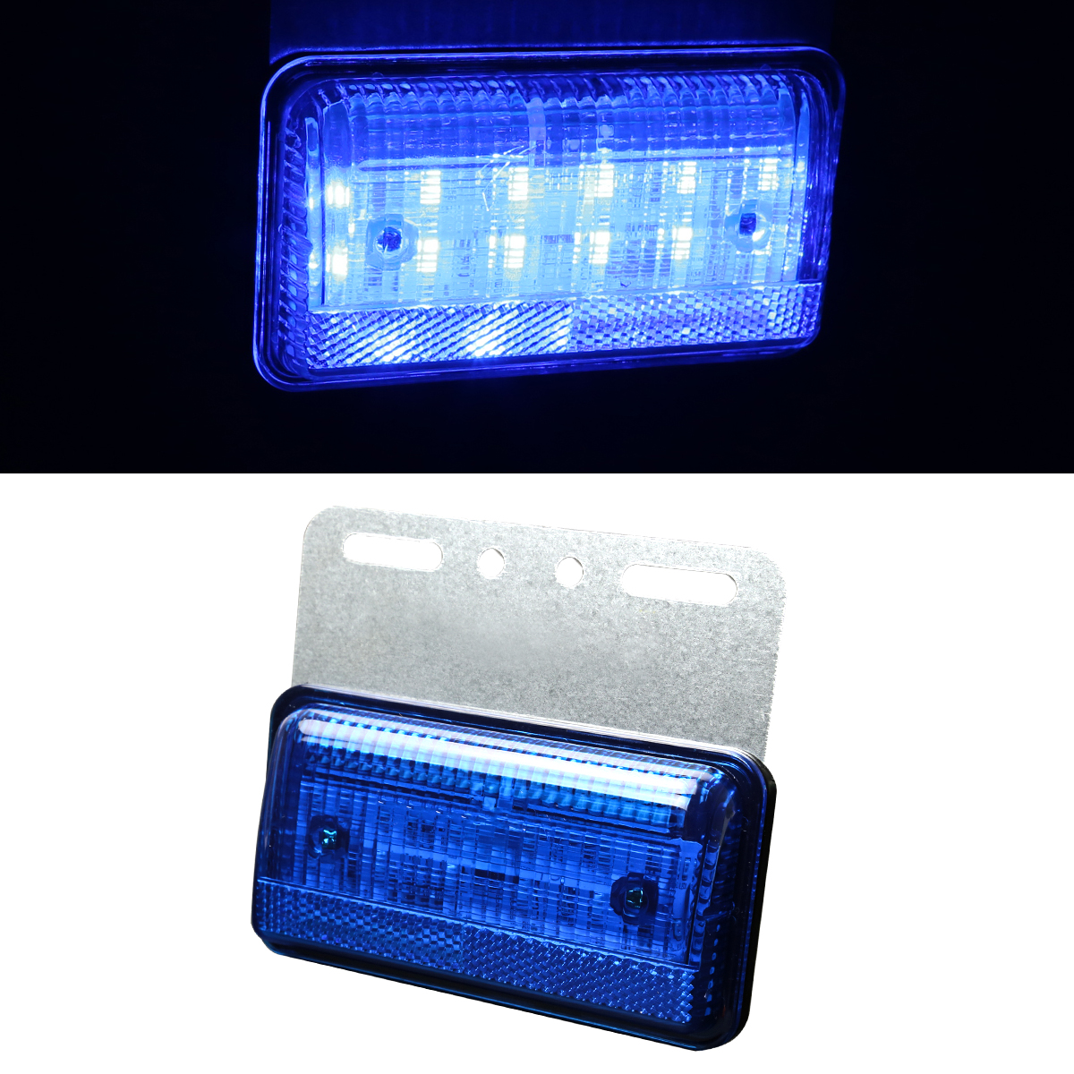 24V用 薄型 LEDマーカーランプ LEDサイドランプ 路肩灯 ホワイト/アンバー/レッド/ブルー/グリーン/レインボー | ブランド登録なし | 09
