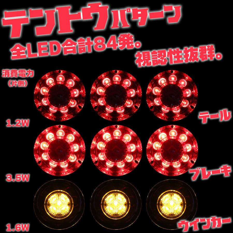 トラック用 LED テールランプ 左右セット 丸型 3連 ロケット ブレーキ ウインカー コンビネーション メッキ 24V 汎用 FZ250 :  fz250 : TECH-MASTER - 通販 - Yahoo!ショッピング