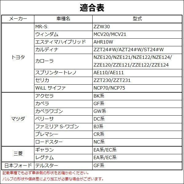 H7 HIDバルブアダプター トヨタ/エスティマ他 マツダ/アクセラ他 三菱/ギャラン他 HID化の固定用台座 2個 IZ054 | トヨタ | 03