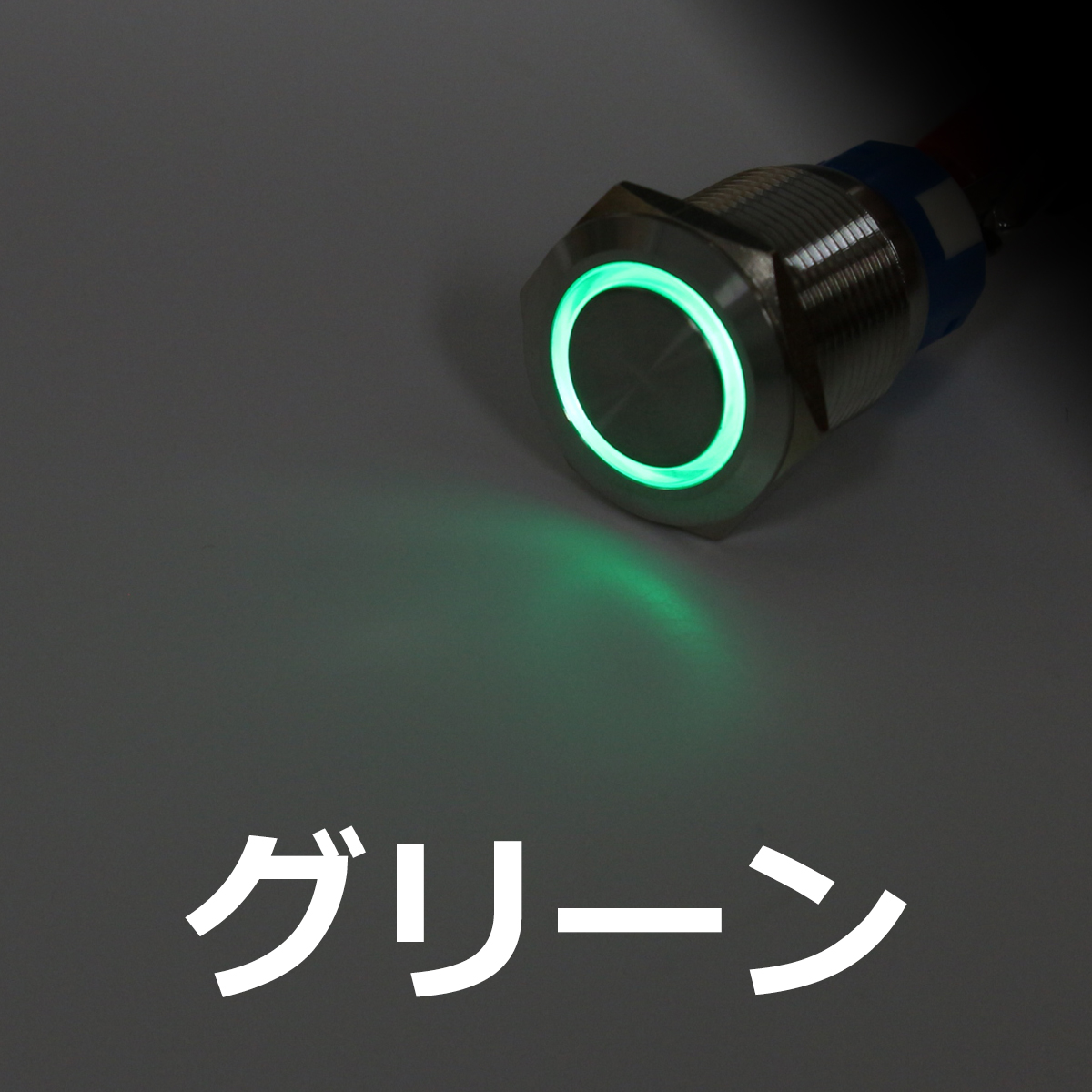 プッシュスイッチ φ22 DC12V用 LEDリング イルミ 防滴 IZ096 | ブランド登録なし | 05