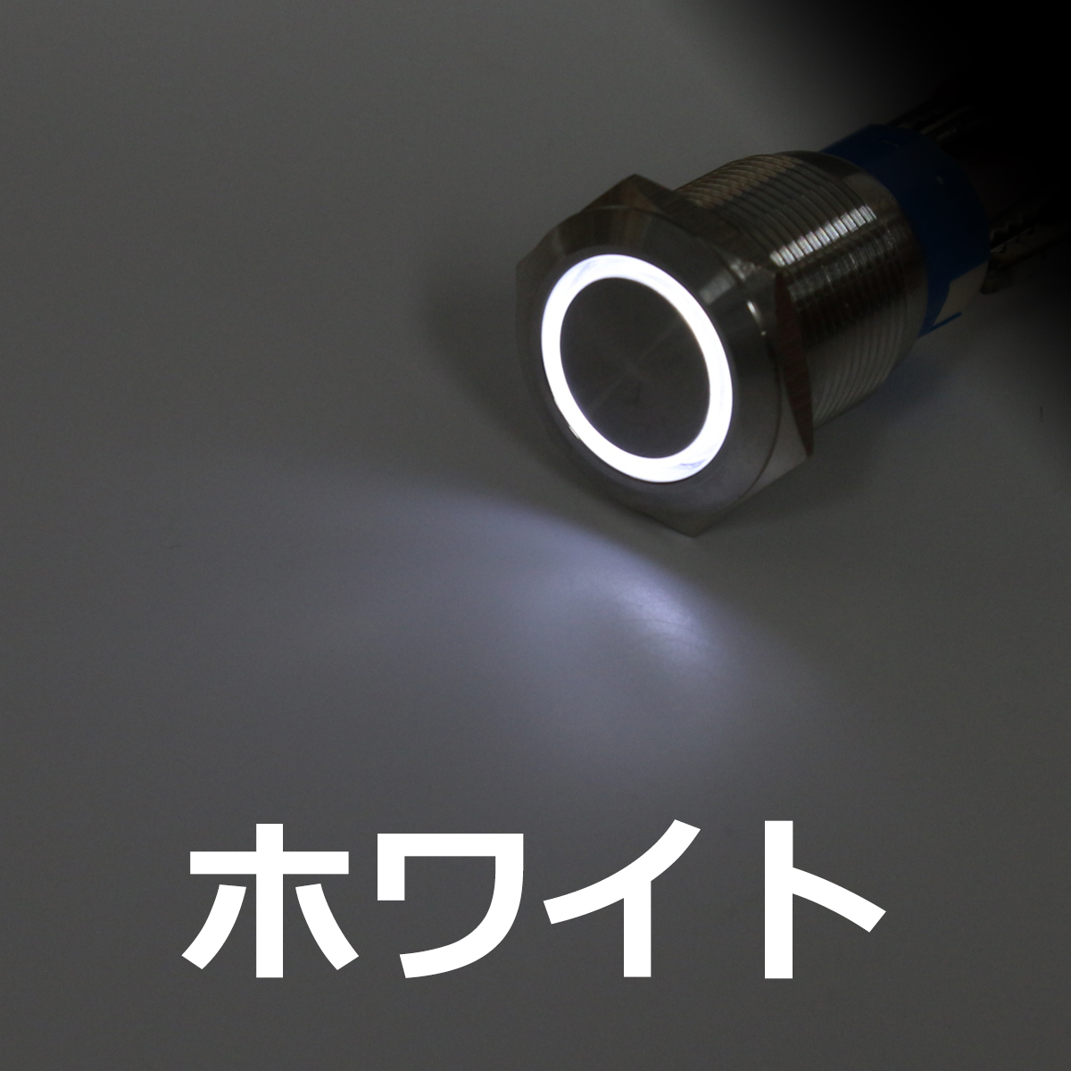 プッシュスイッチ φ22 DC12V用 LEDリング イルミ 防滴 IZ096 | ブランド登録なし | 01
