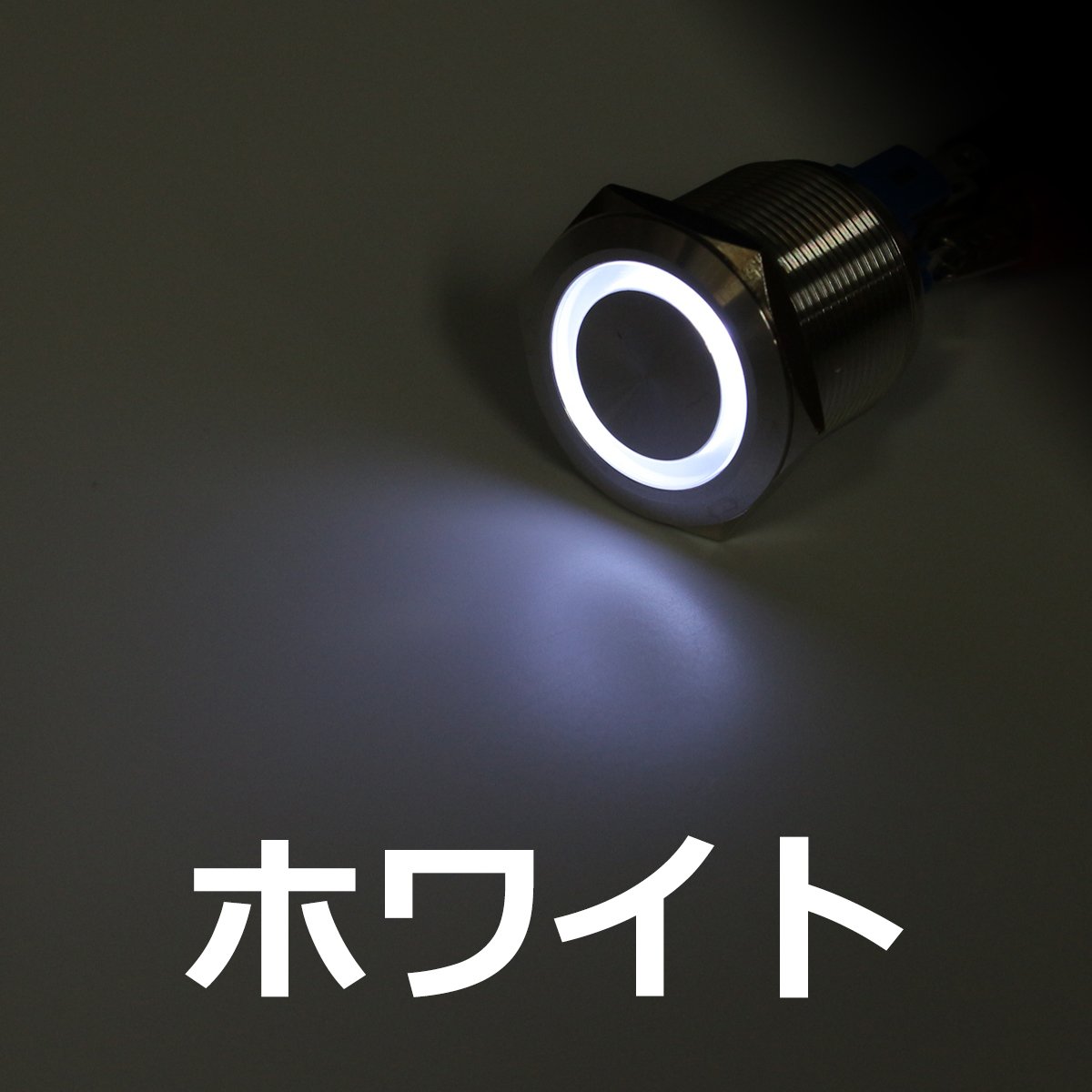 プッシュスイッチ φ25 DC12V用 LEDリング イルミ 防滴 IZ097 | ブランド登録なし | 01