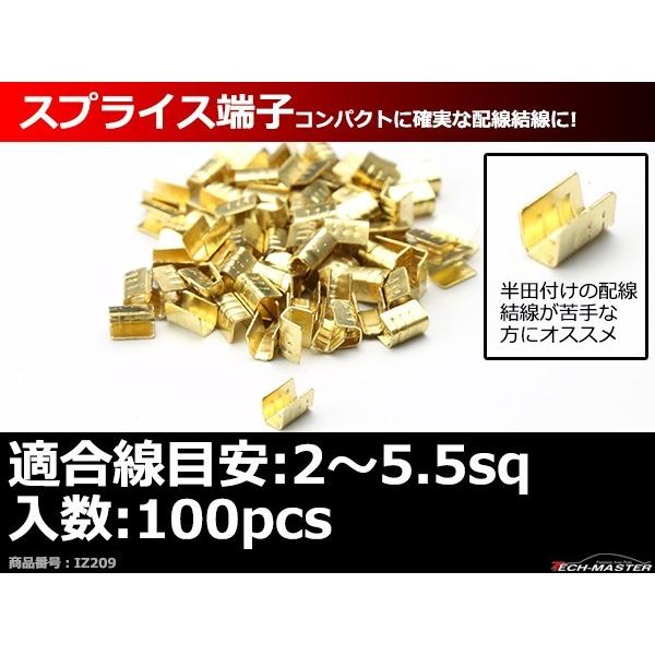 スプライス端子 100個セット 配線同士の接続や分岐に 適合線目安2〜5.5sq IZ209 :IZ209:TECH-MASTER - 通販 -  Yahoo!ショッピング