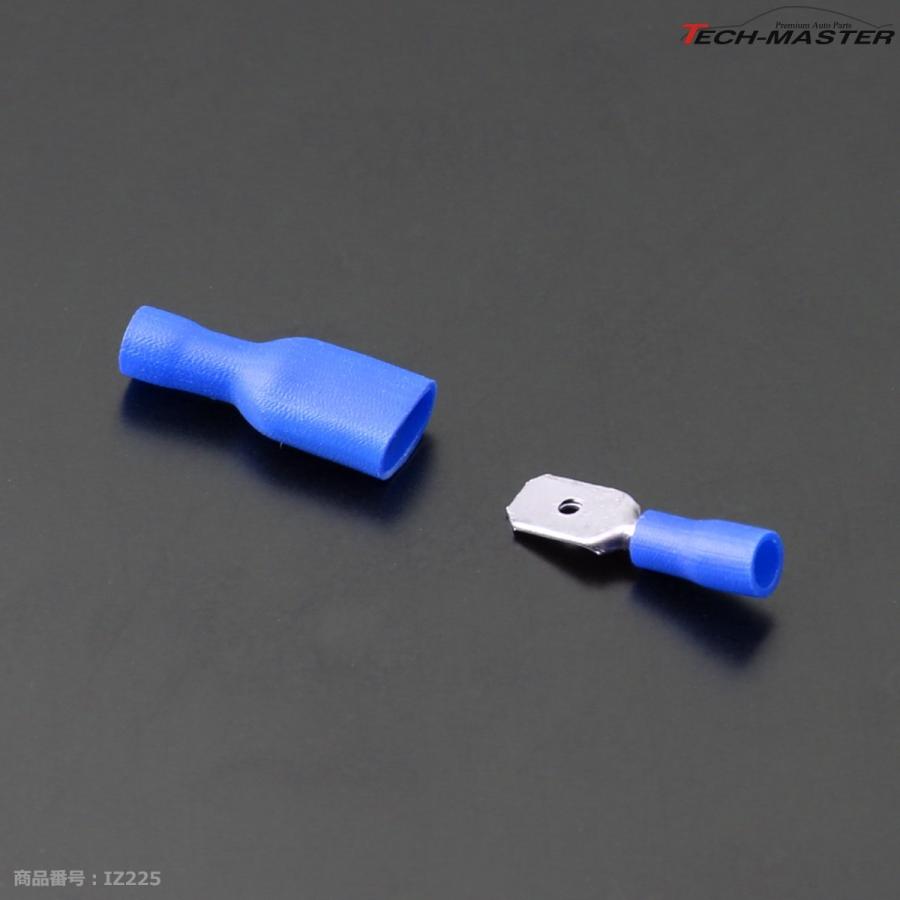 絶縁被膜付き 250型 平型端子 オス、メス 各50個セット 1.25〜2.5sq IZ225 | ブランド登録なし | 04