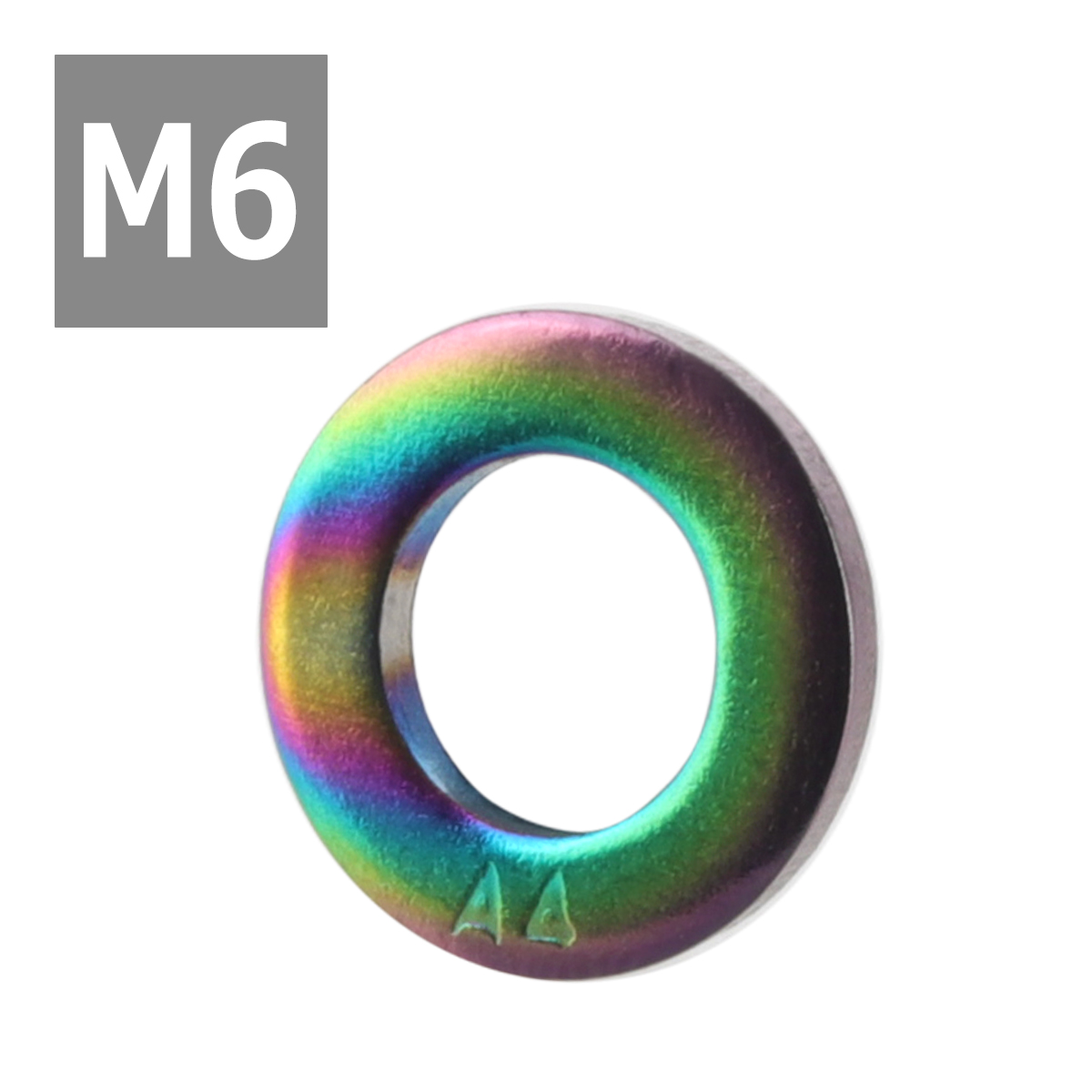 ステンレス製 平ワッシャー M6 外径12mm 内径6.4mm 厚さ1.6mm SUS316 ステンレス鋼 焼きチタンカラー 1個 JA001 | ブランド登録なし | 03