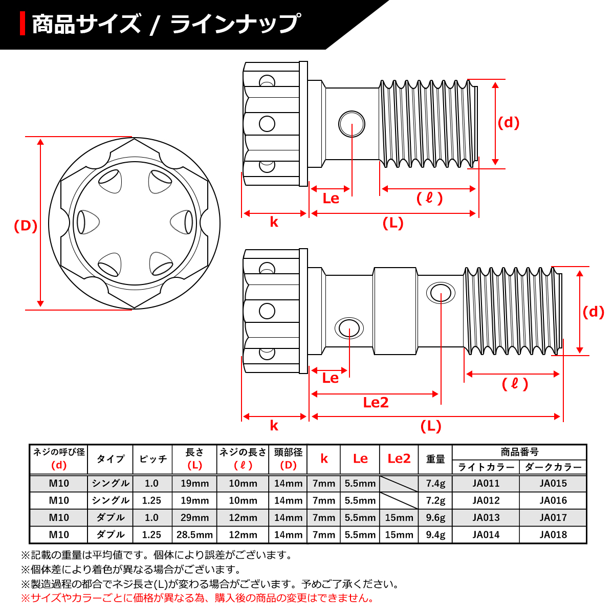 64チタンボルト バンジョーボルト M10 P1.0 シングル ブレーキライン 1本ホース用 焼きチタンカラー ライトカラー 1個 JA011 | ブランド登録なし | 01
