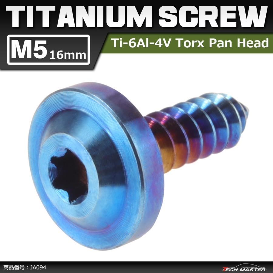 64チタンネジ M5×16mm タッピングネジ トルクス穴 フランジ付き 焼きチタンカラー 1個 JA094 | ブランド登録なし