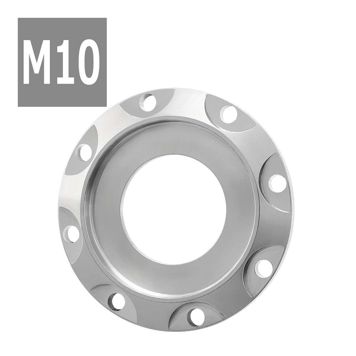 64チタンワッシャー M10 外径23mm 内径10mm デザインワッシャー ボルト座面枠付き シルバーカラー ドレスアップ 1個 JA1089 | ブランド登録なし | 03