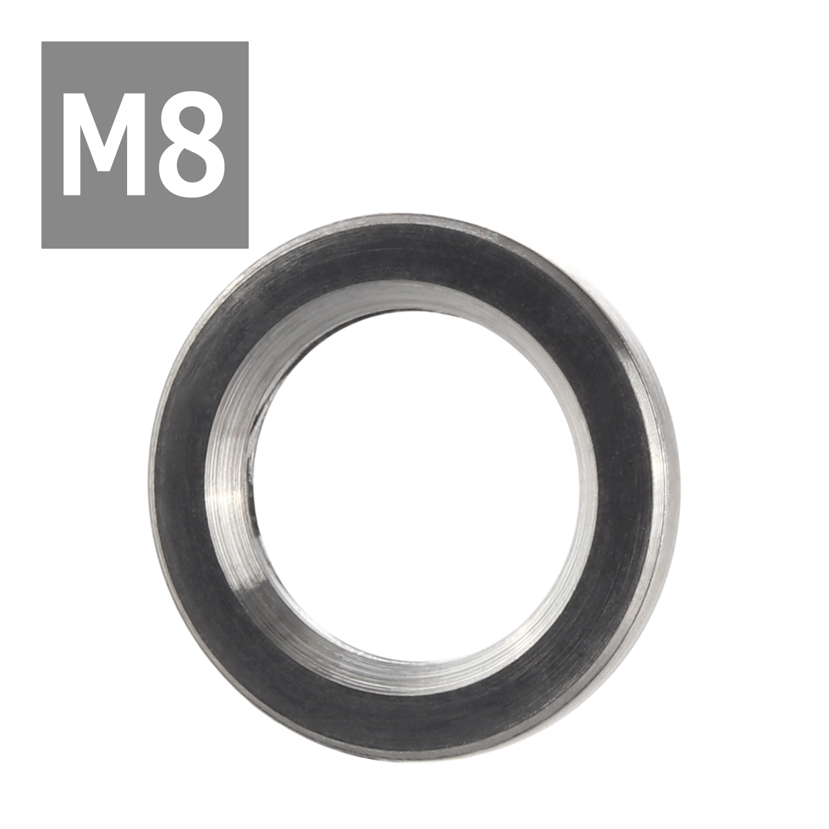 64チタンワッシャー M8 外径13mm 内径8.2mm 平ワッシャー フラットワッシャー シルバーカラー 素地 ドレスアップ 1個 JA186 | ブランド登録なし | 03