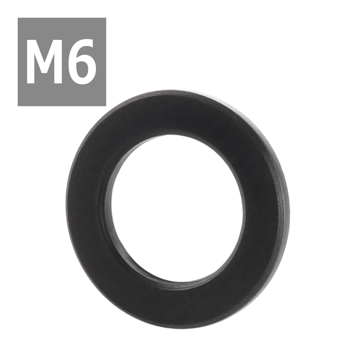 64チタンワッシャー M6 外径10mm 内径6.5mm 平ワッシャー フラットワッシャー ブラック 黒色 ドレスアップ 1個 JA191 | ブランド登録なし | 03