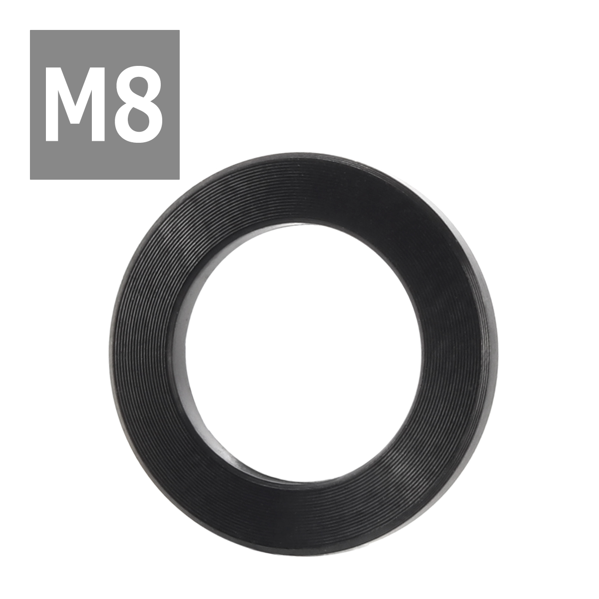64チタンワッシャー M8 外径13mm 内径8.2mm 平ワッシャー フラットワッシャー ブラック 黒色 ドレスアップ 1個 JA192 | ブランド登録なし | 03