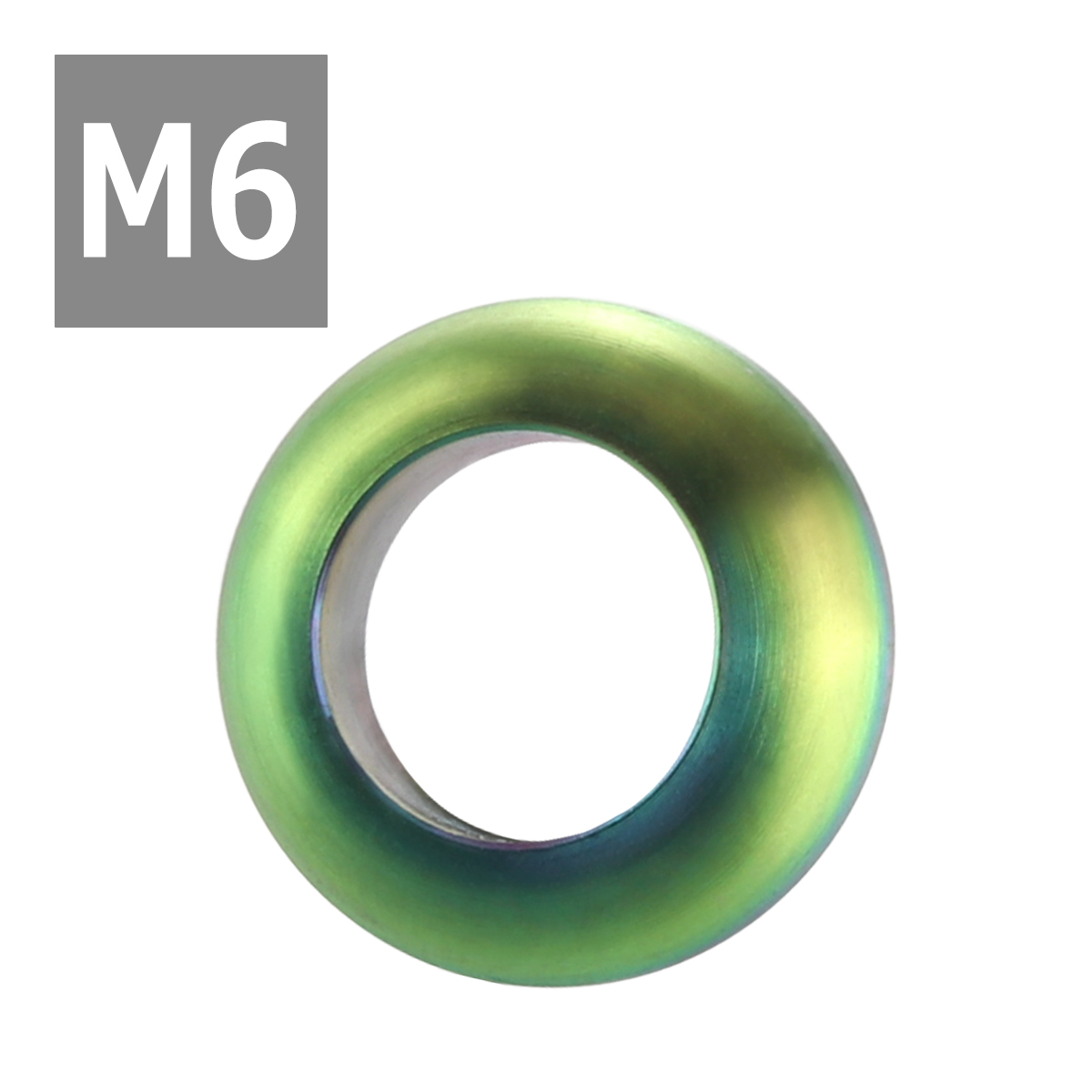 64チタンワッシャー ブレーキキャリパー 凸スペーサー 外径12mm 内径7mm ジョイントワッシャー 焼きチタンカラー 1個 JA283 | ブランド登録なし | 03