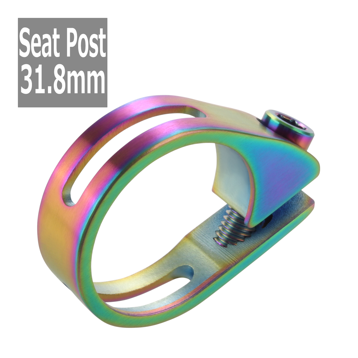 64チタンクランプ シートクランプ 31.8mm チタンボルト付き 焼きチタンカラー 自転車 ロードバイク JA480 | ブランド登録なし | 03