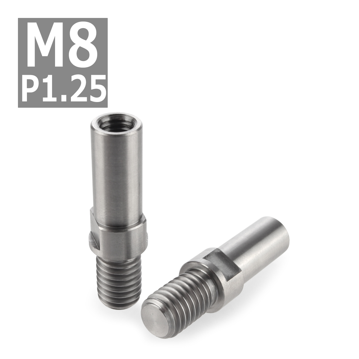 64チタンボルト M8 P1.25 Vブレーキ マウント ボルト カンチブレーキ ピボットボルト シルバーカラー 素地 2個セット JA485 | ブランド登録なし | 03