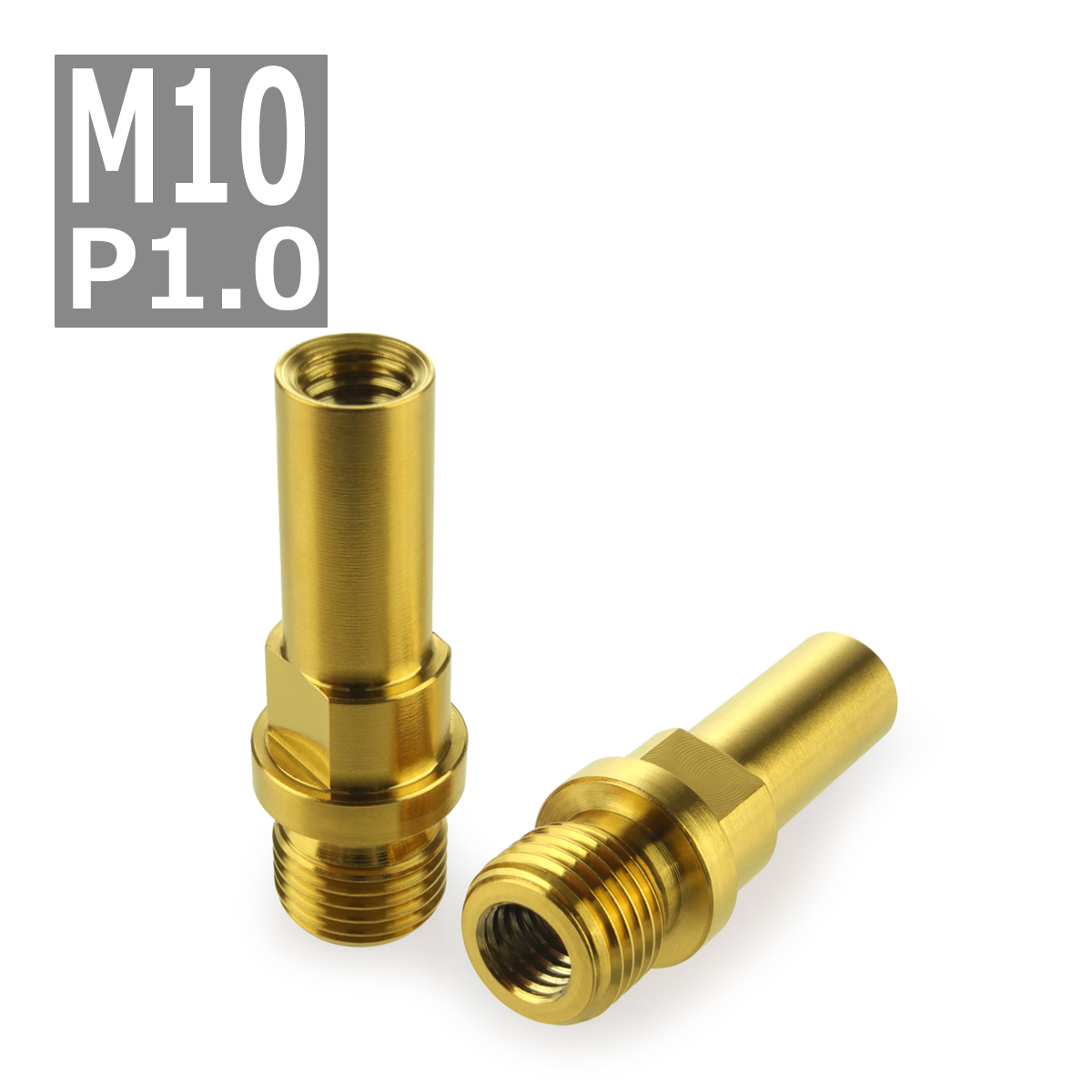 64チタンボルト M10 P1.0 Vブレーキ マウント ボルト カンチブレーキ ピボットボルト ゴールドカラー 2個セット JA493 | ブランド登録なし | 03