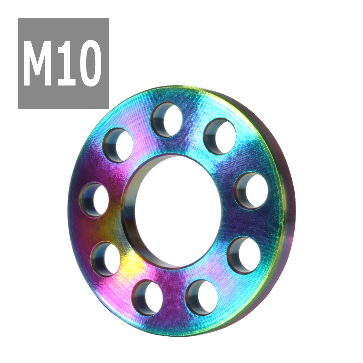 64チタンワッシャー M10 外径23mm 内径10.2mm ホール加工 平ワッシャー 焼きチタンカラー ライトカラー 1個 JA508 | ブランド登録なし | 03
