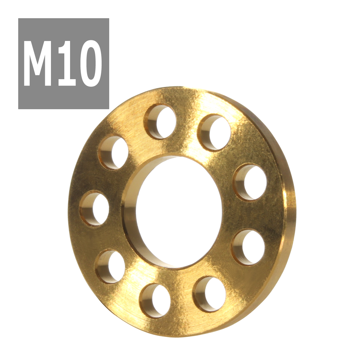 64チタンワッシャー M10 外径23mm 内径10.2mm ホール加工 平ワッシャー ゴールドカラー 金色 1個 JA509 | ブランド登録なし | 03