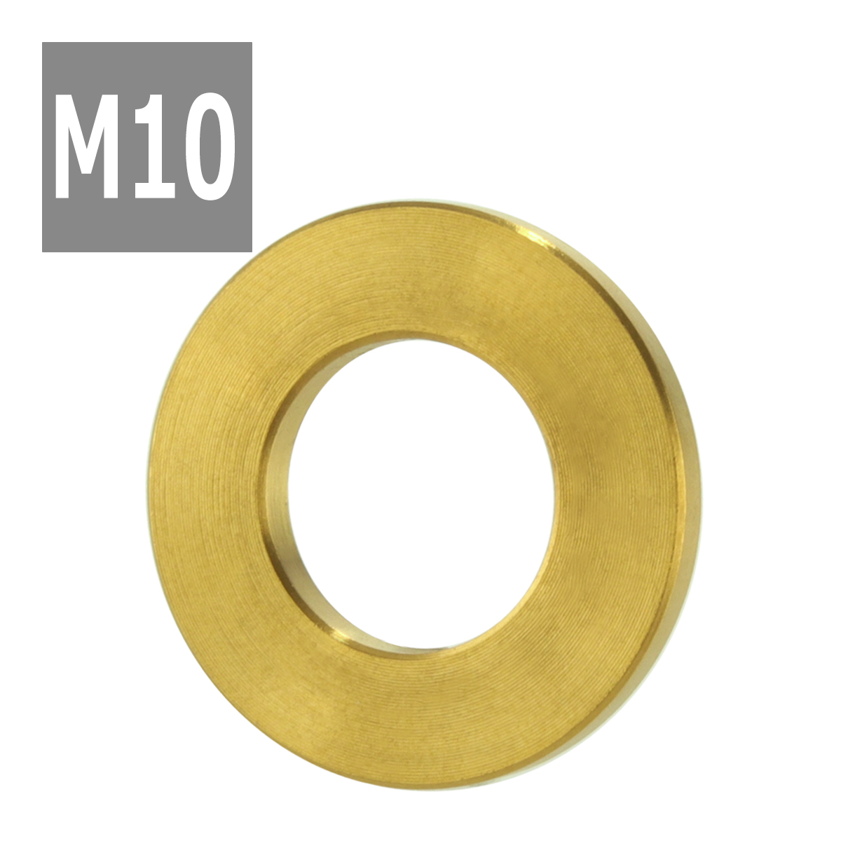 64チタンワッシャー M10 外径20mm 内径10.6mm 平ワッシャー フラットワッシャー ゴールドカラー ドレスアップ 1個 JA523 | ブランド登録なし | 03