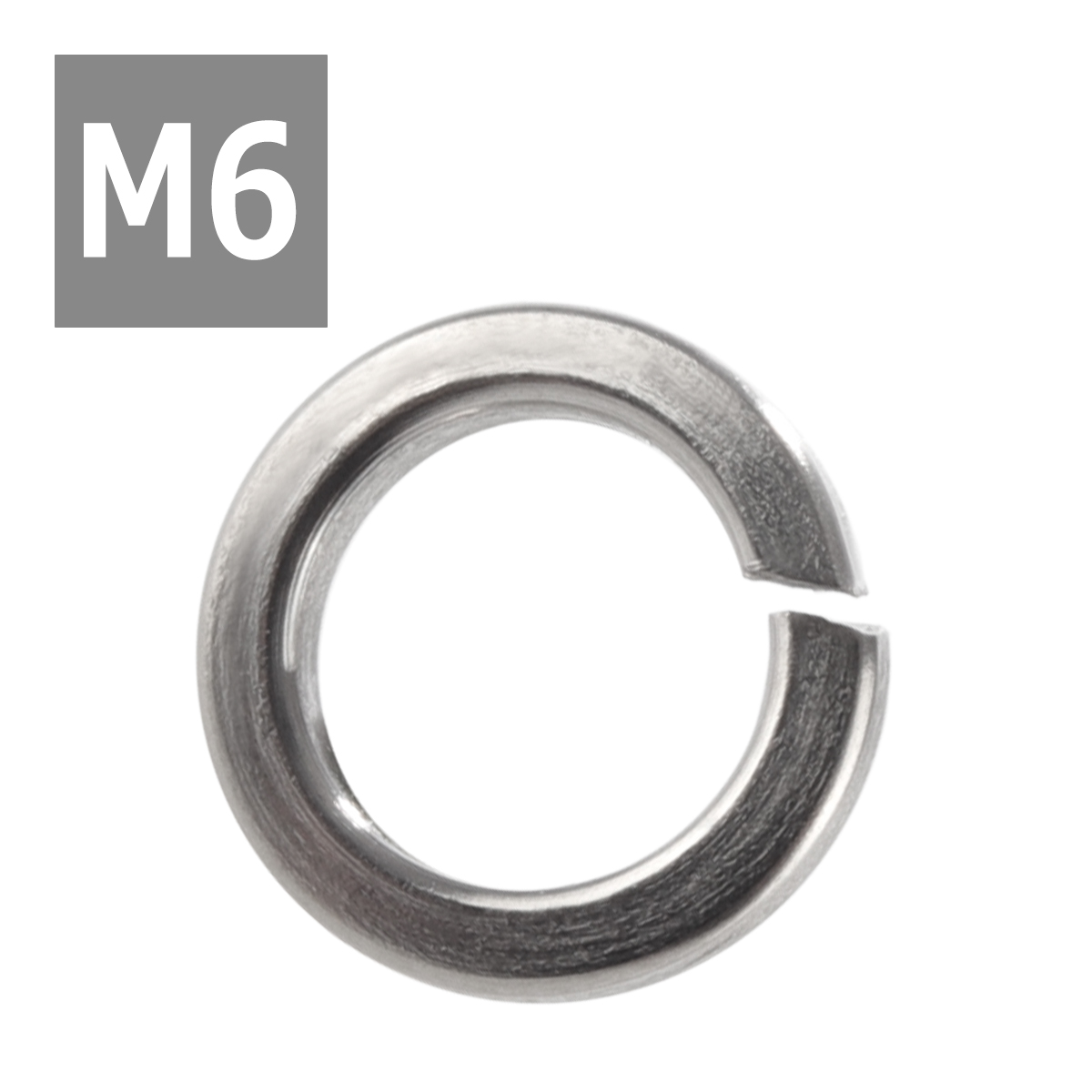 64チタンワッシャー M6 外径9.4mm 内径6.4mm スプリングワッシャー バネワッシャー シルバーカラー 素地 ドレスアップ 1個 JA525 | ブランド登録なし | 03