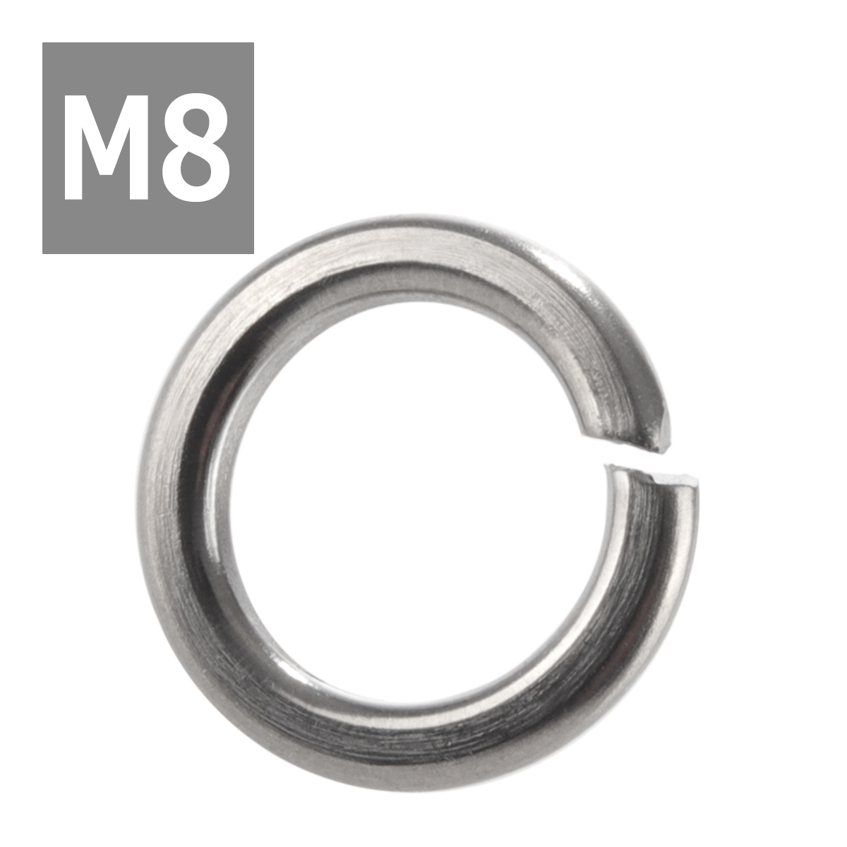 64チタンワッシャー M8 外径12.6mm 内径8.6mm スプリングワッシャー バネワッシャー シルバーカラー 素地 ドレスアップ 1個 JA526 | ブランド登録なし | 03