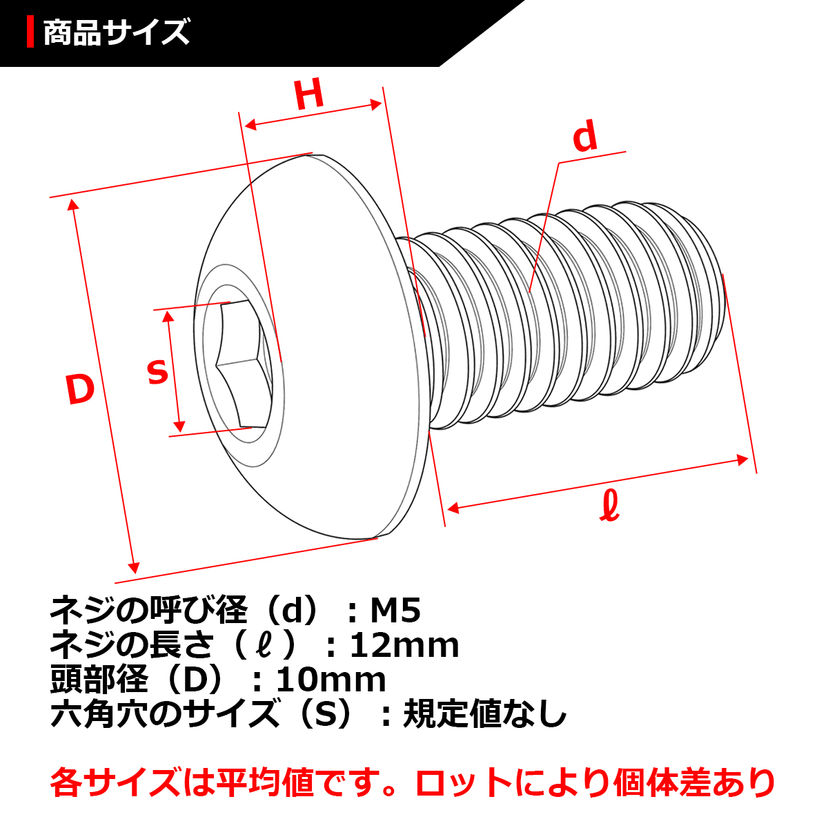 ボトルケージボルト 64チタンボルト M5×12mm P0.8 クロスバイク ロードバイク 1本 関連画像1